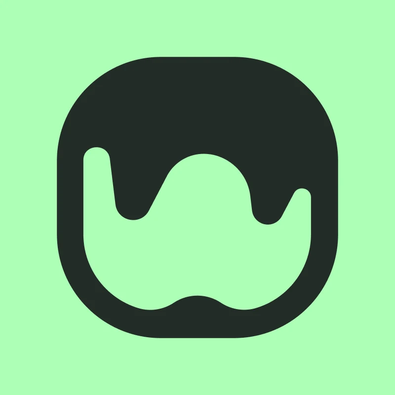 readywhen app icon, dark on mint